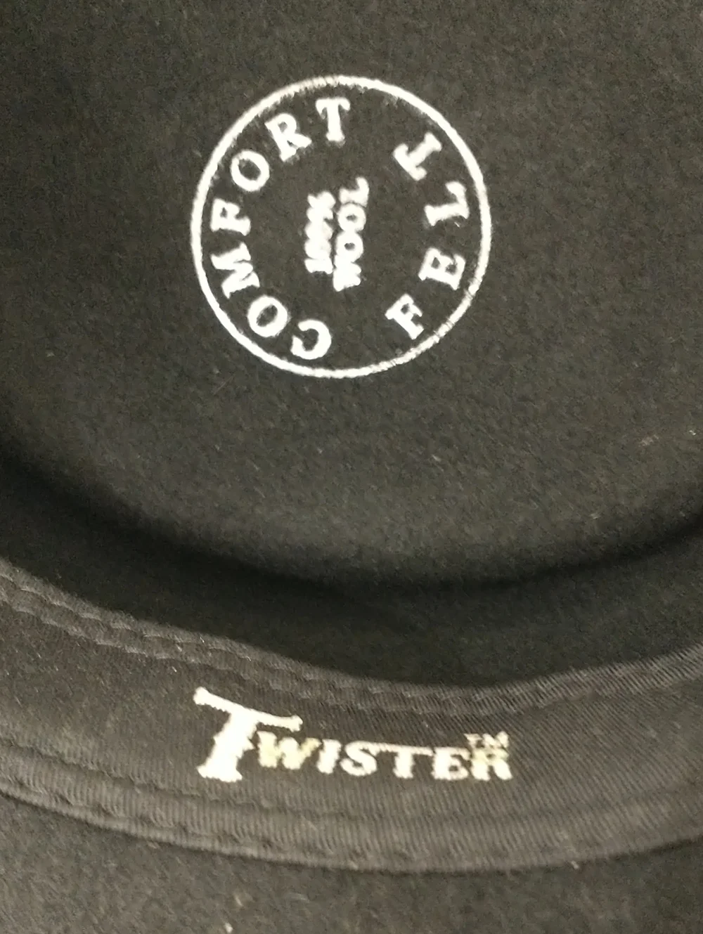 Twister Gambler Crushable 100% Wool Hat, Black, Size Large, Cowboy